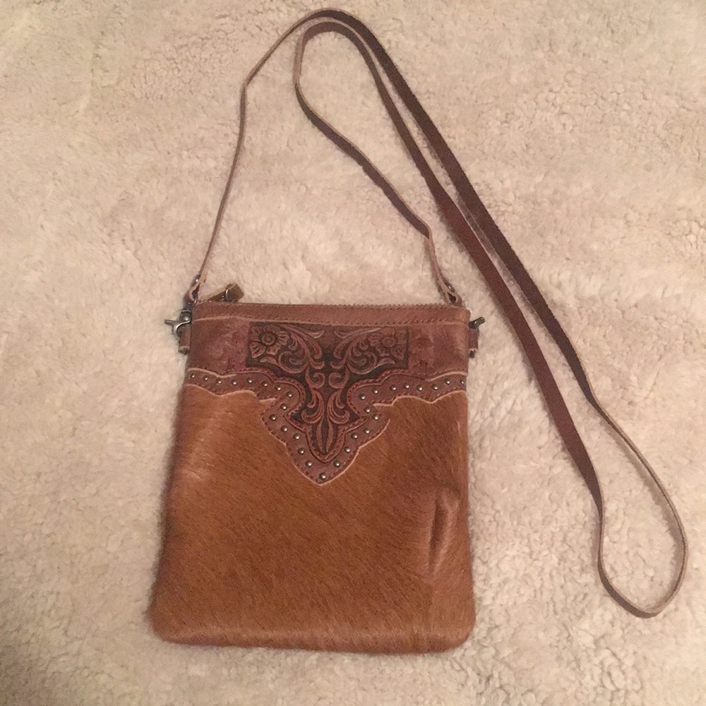 Montana West Real Cowhide Crossbody Purse